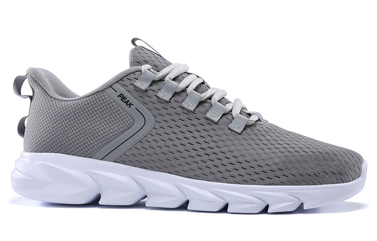 PEAK Qingyi Abrasion Resistant Slip Resistant Low top Running Shoes Men’s Silver Gray