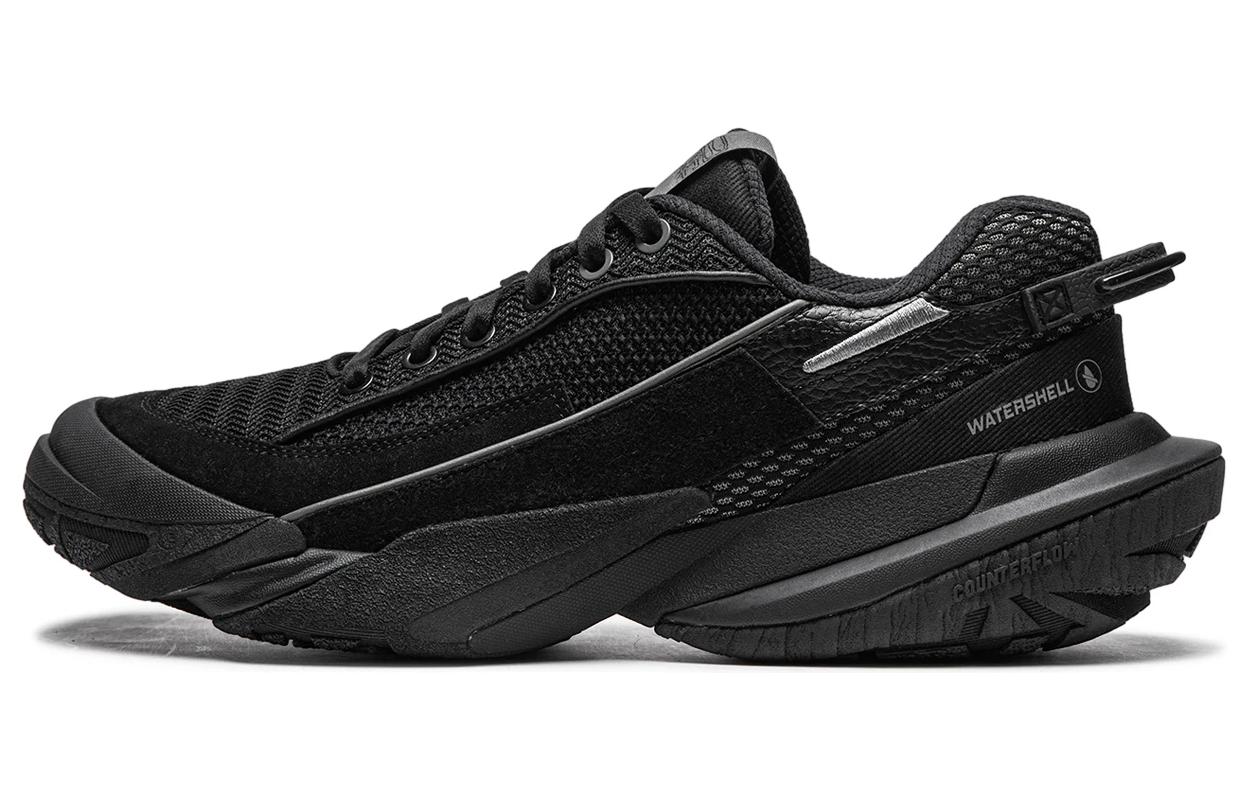 Li Ning Cushioning Abrasion Resistant Breathable Low top Running Shoes Men’s Black