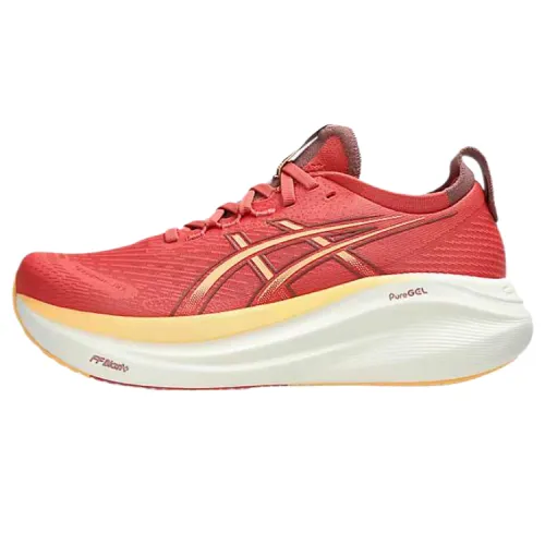 Asics GEL NIMBUS 27 Cushioning Low top Running Shoes Women's Red