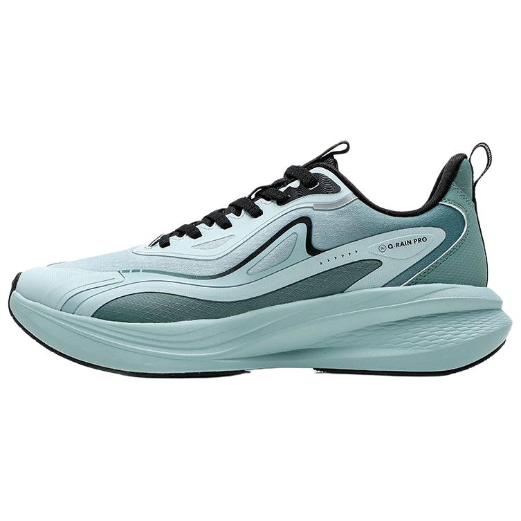 QIAODAN Slip Resistant Abrasion Resistant Low top Casual Running Shoes Men’s Blue Green