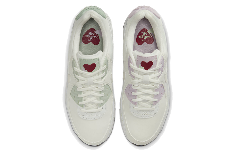Женские кроссовки Nike Air Max 90 Valentine’s Day (белый / розовый) — фото 4