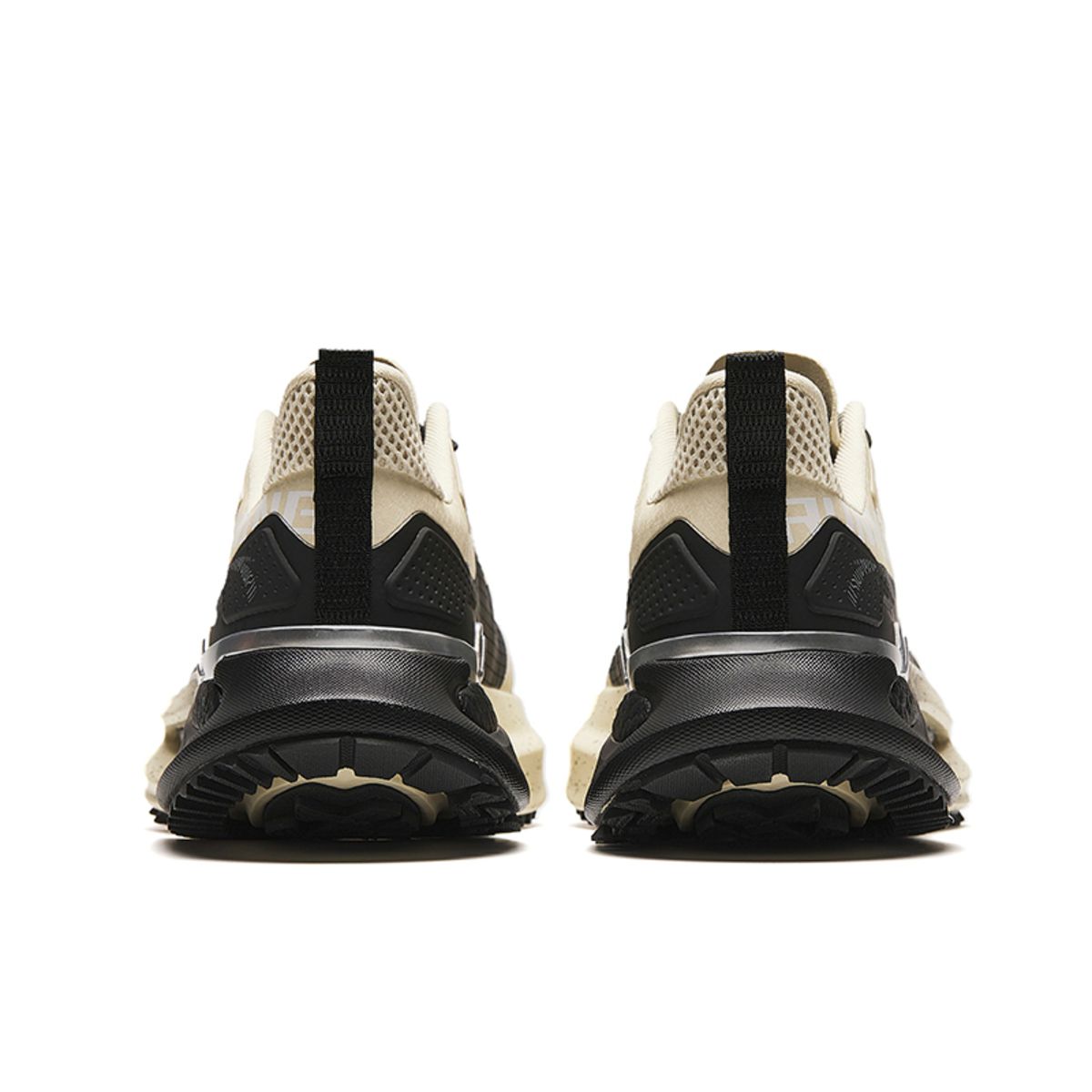 Anta Cushioning Slip Resistant Cushioning Slip Resistant Low top Casual Running Shoes Men’s Black Yellow