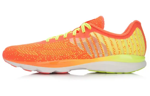Li Ning Super Light 13 Support Breathable Lightweight Low top Running Shoes Unisex Neon Fruit Red