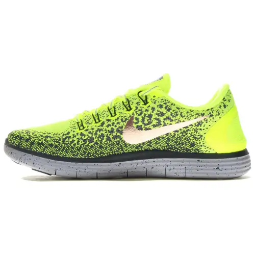 Nike Free Run Distance Shield Volt/Metallic Red Bronze Dark Grey