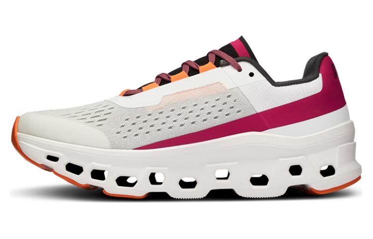 On CloudmOnster White Red Women’s