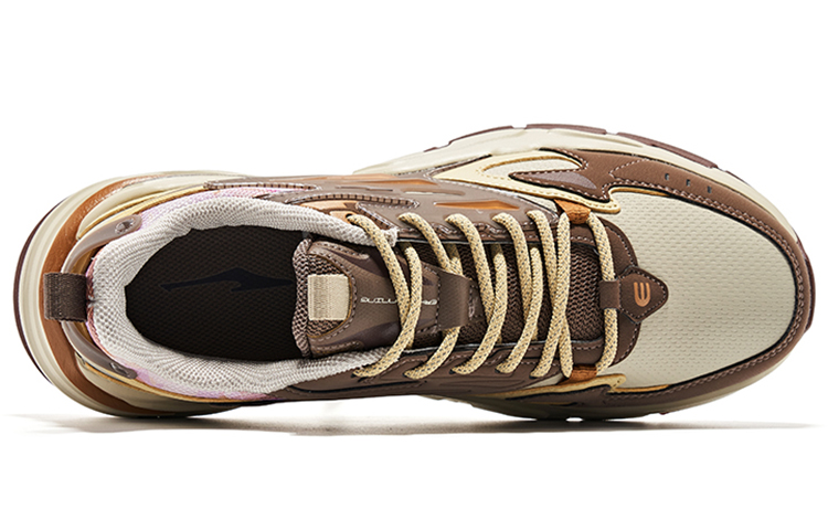 Erke Cushioning Low top Running Shoes Men’s Gray Brown