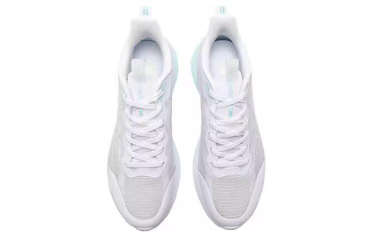 QIAODAN Slip Resistant Abrasion Resistant Low top Running Shoes Men’s White Blue
