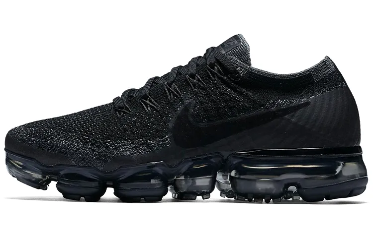 Nike AIR VAPORMAX Cushioning Abrasion Resistant Low top Running Shoes Women's Black Warrior