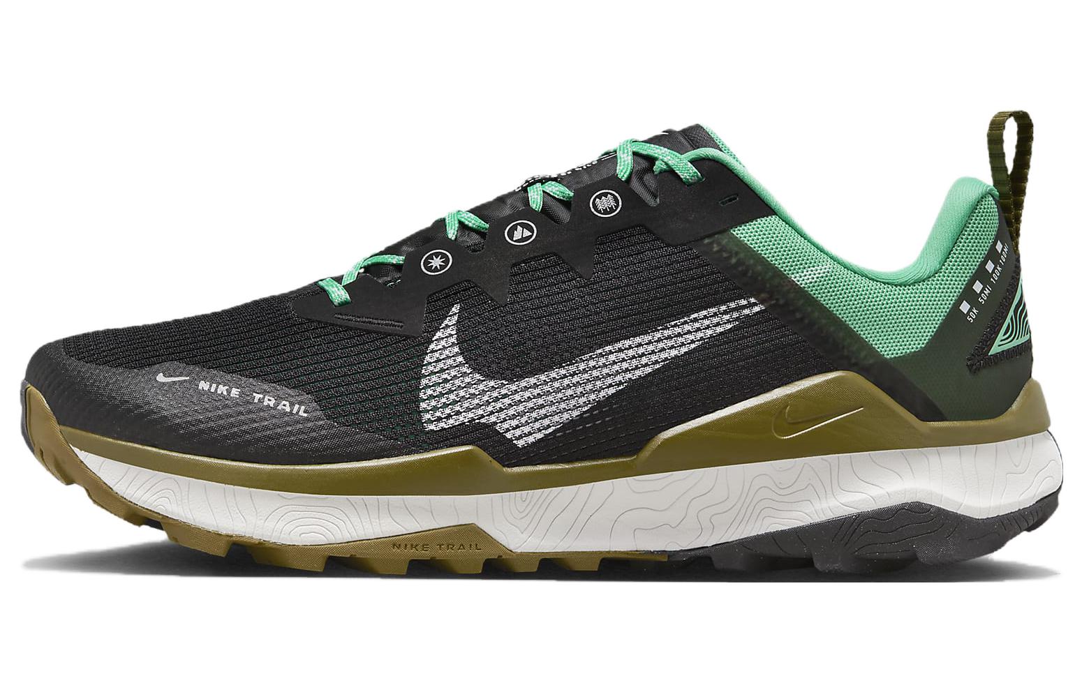 Nike Wildhorse 8 Black Spring Green Olive Flak White