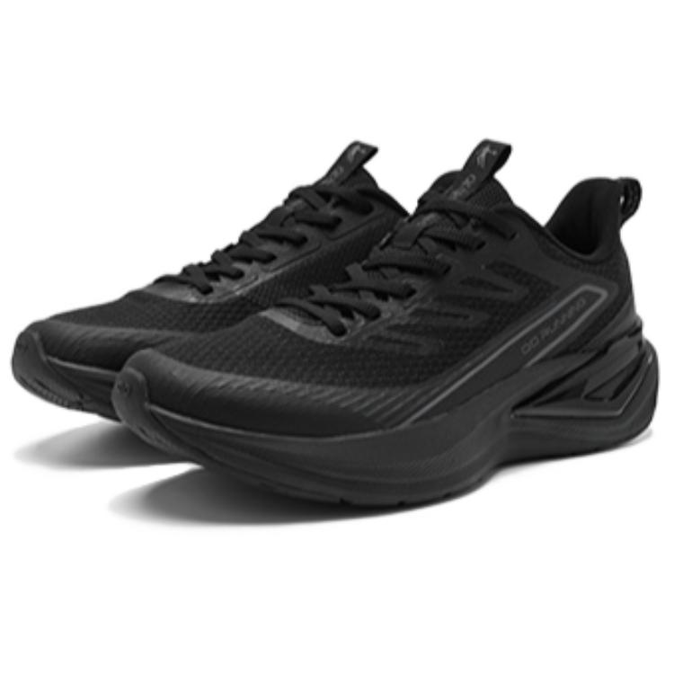 QIAODAN Cushioning Slip Resistant Low top Casual Running Shoes Men’s Black