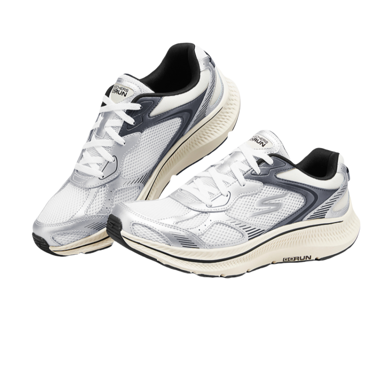 Skechers Go Run Consistent 2.0 Textile, Synthetic Leather Abrasion Resistant Breathable Rebound Low top Casual