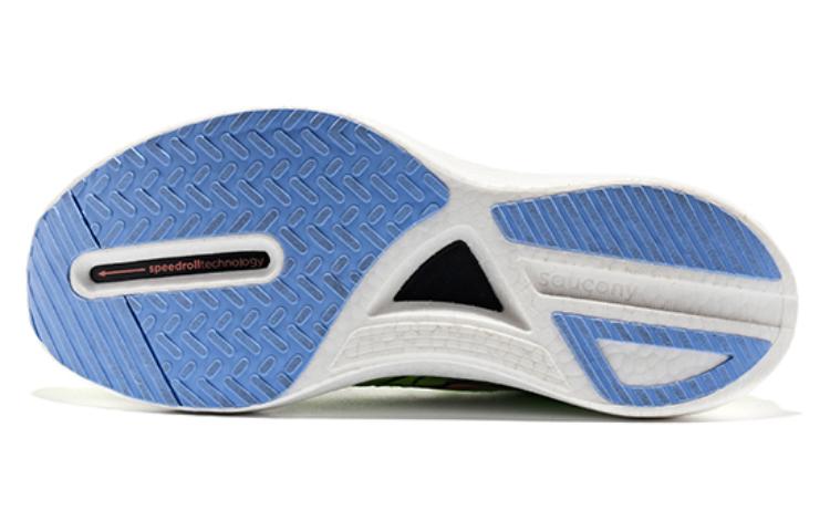 Saucony Endorphin Pro 3 Mesh Slip Resistant Abrasion Resistant Low top Running Shoes Men's Green White