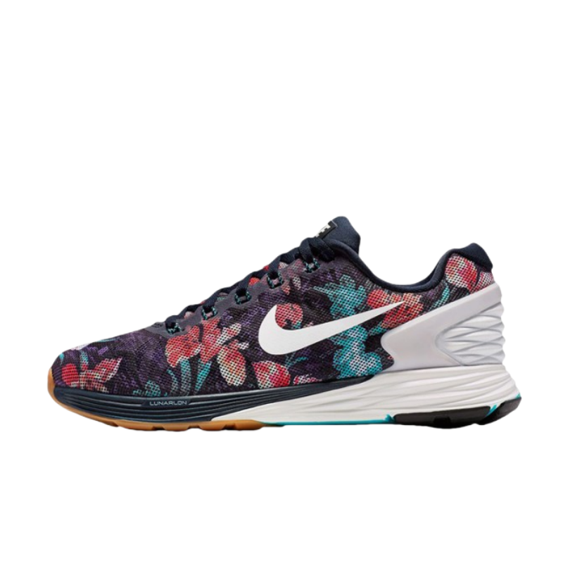 Nike Lunarglide 6 Slip Resistant And Breathable Slip Resistant And Breathable Low top Casual Running Shoes Unisex
