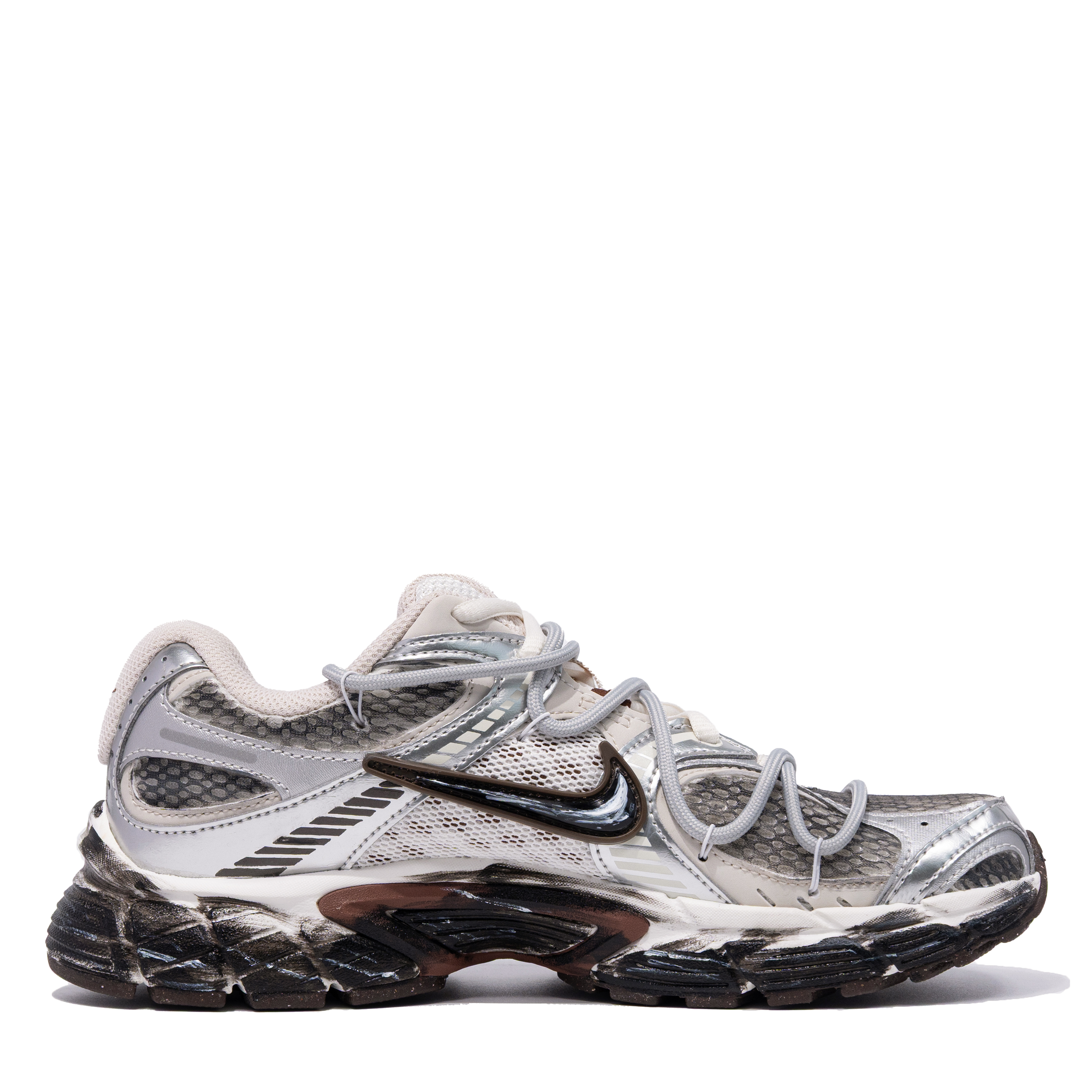 Nike V5 RNR Cushioning, Wear Resistant Low top Casual Running Shoes Women’s Silver Gray