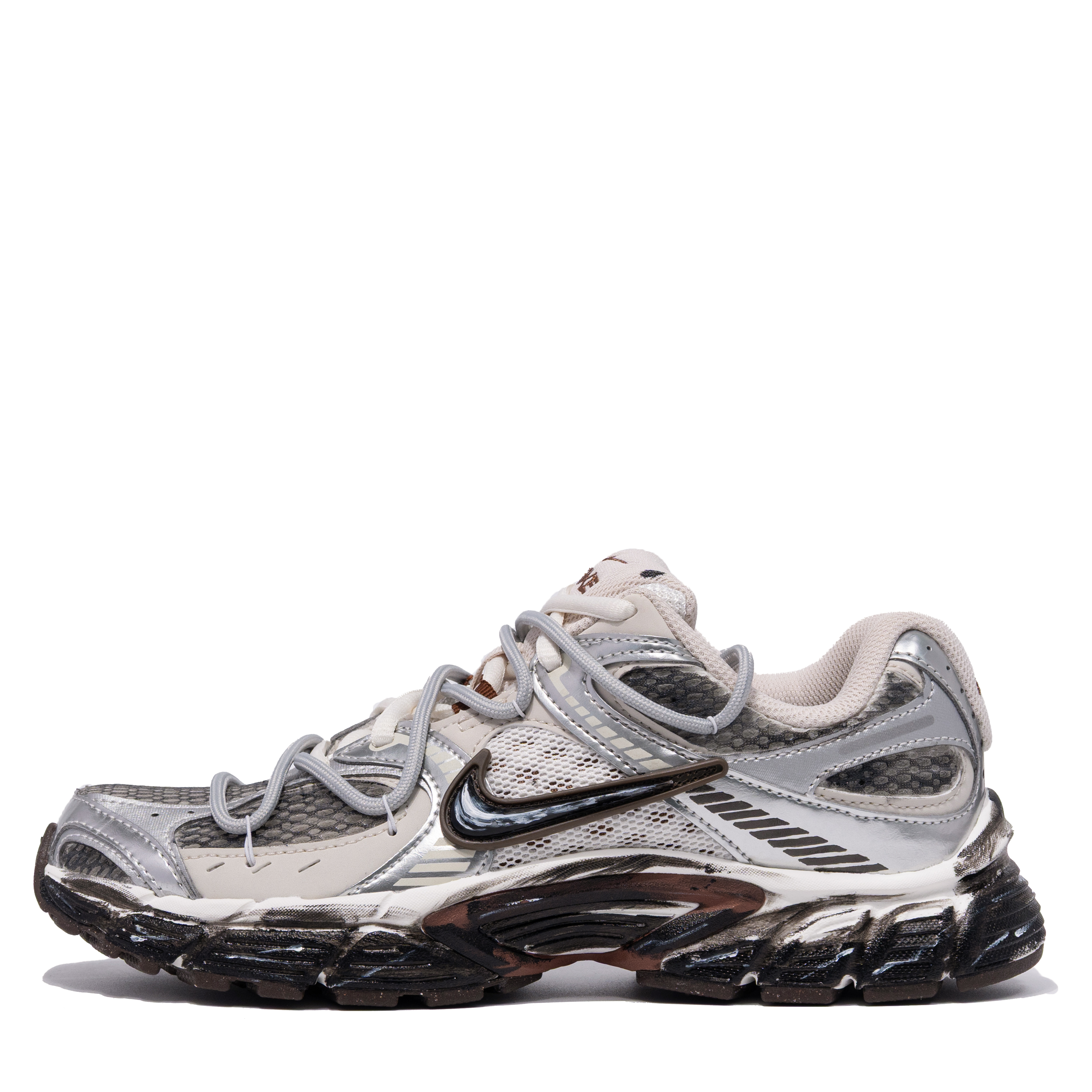 Nike V5 RNR Cushioning, Wear Resistant Low top Casual Running Shoes Women’s Silver Gray
