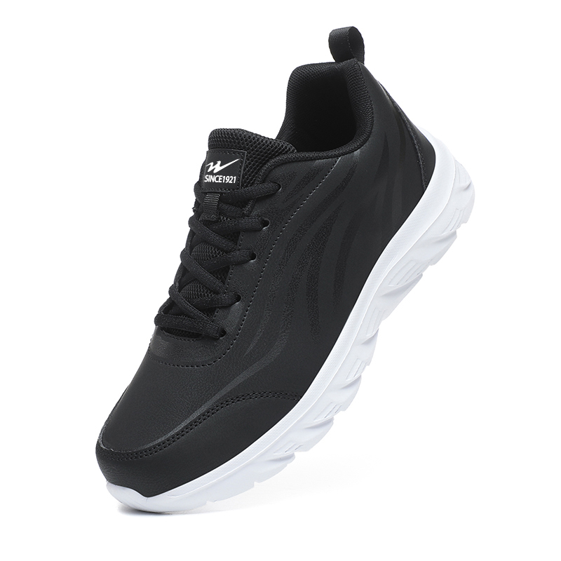 Binary Cushioning Rebound Lightweight Slip Resistant Low top Running Shoes Men’s Black
