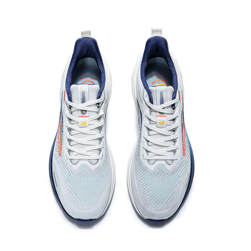 Erke Cushioning Slip Resistant Breathable Low top Casual Running Shoes Men’s White Blue