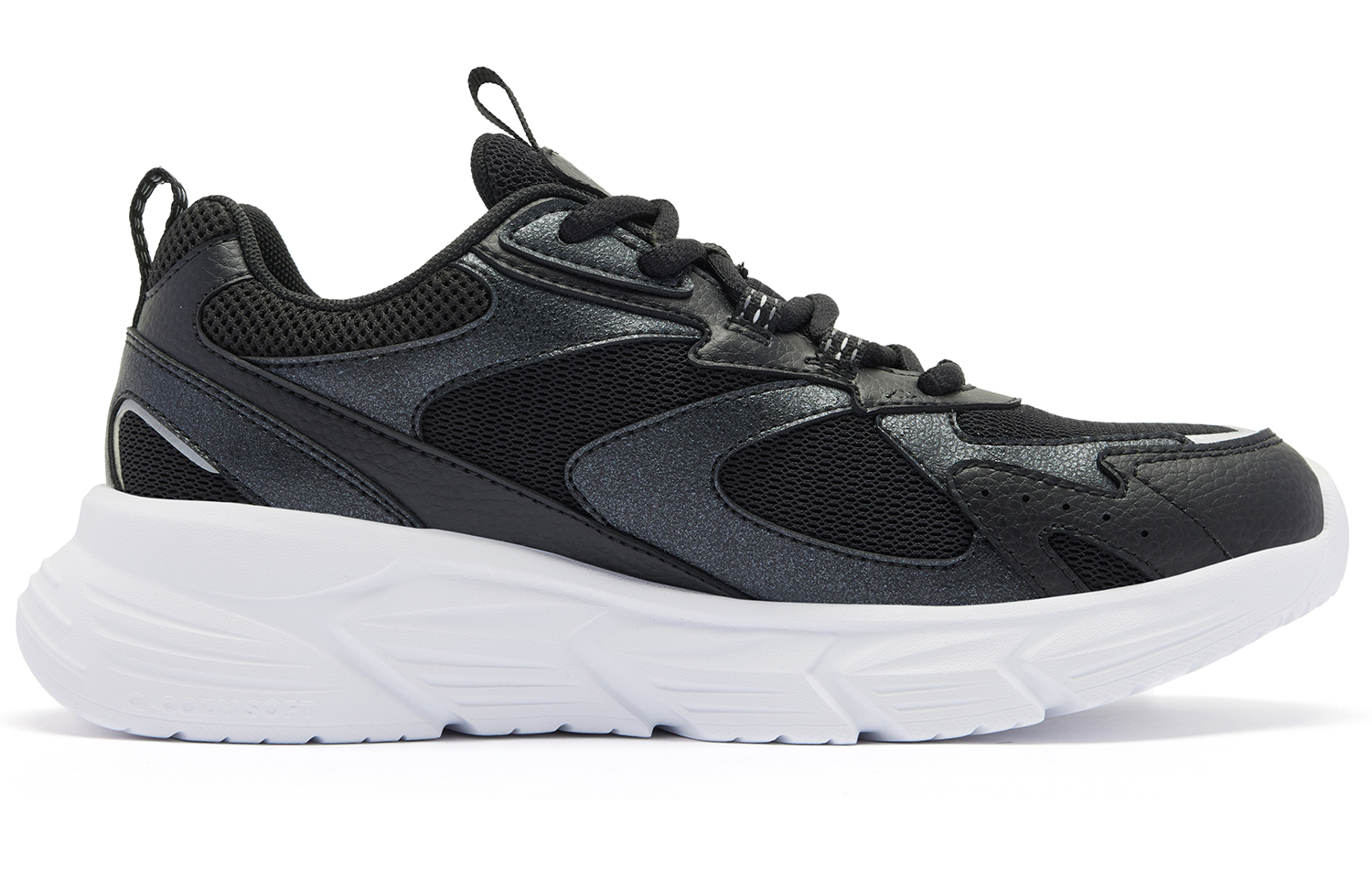 QIAODAN Cushioning Abrasion Resistant Breathable Low top Running Shoes Women’s Black White
