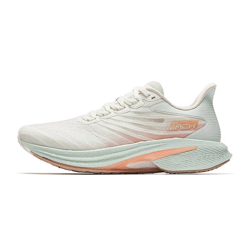 Anta Mach 4 Comfortable Fabric Cushioning Rebound Low top Rubber, TPU/Nitrogen Technology Training Racing Running Shoes