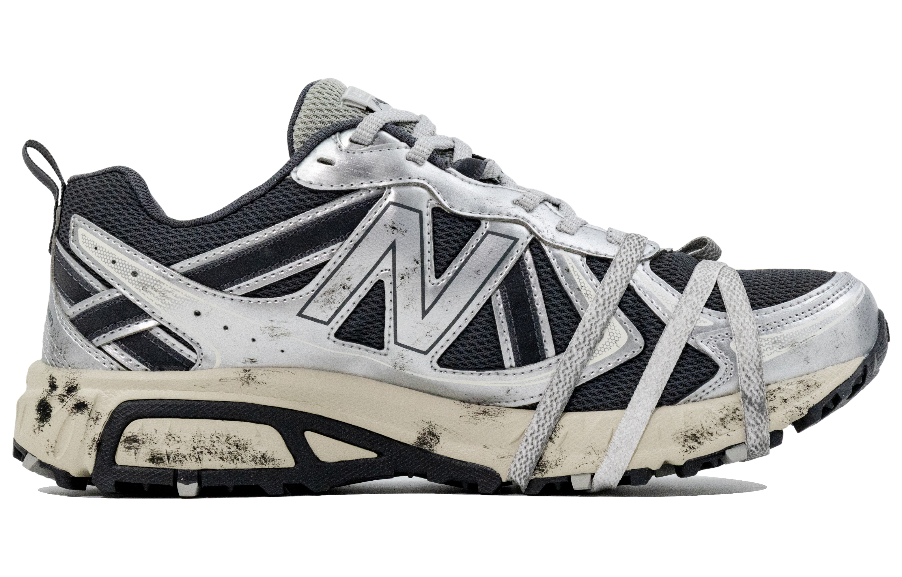 New Balance NB 410 V5 Abrasion Resistant Low top Trail Running City Commuting Running Shoes Unisex Silver Gray