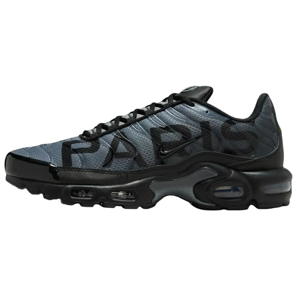 Nike x PSG Air Max Plus Breathable Low top Casual Running Shoes Men's Black Gray