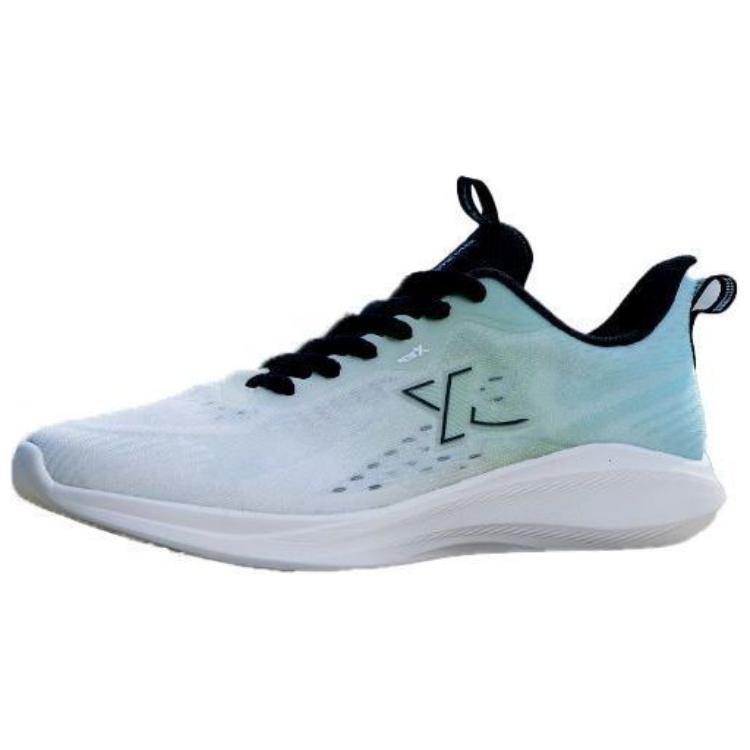 XTEP Cushioning Slip Resistant Abrasion Resistant Low top Running Shoes Men’s White Green