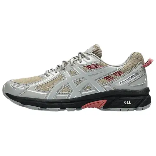 Asics Gel Venture 6 Cushioning, Wear Resistant Low top Running Shoes Women's Silver Yellow