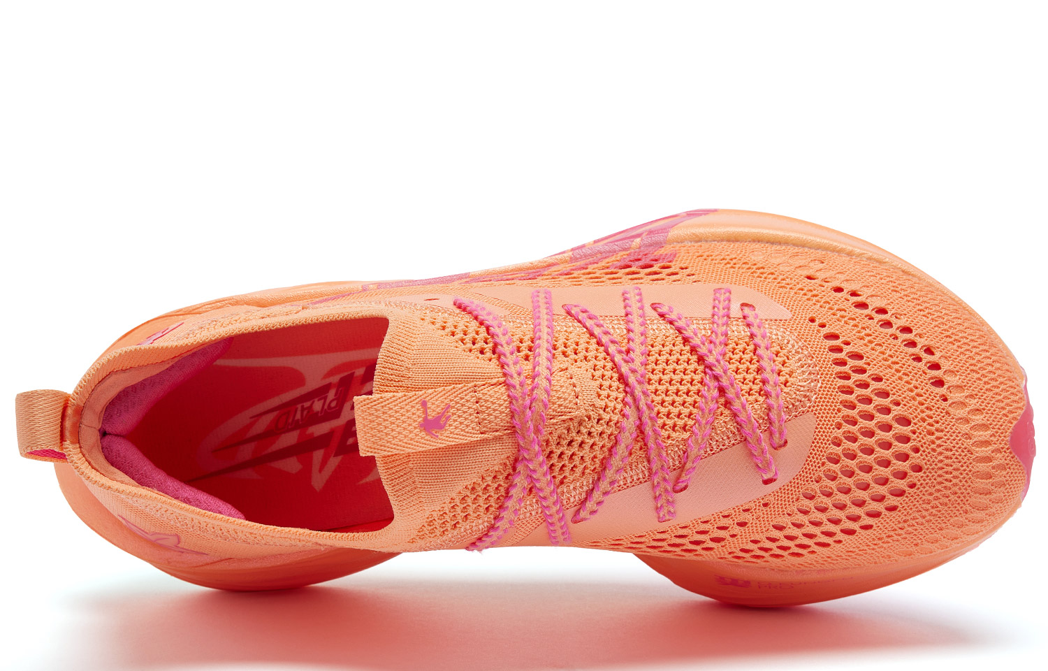 QIAODAN Flying Shadow Plaid Abrasion Resistant Low top Running Shoes Men's Pink