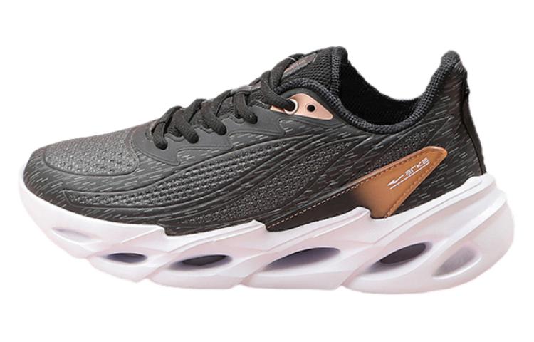 Erke Slip Resistant Abrasion Resistant Low top Running Shoes Women’s Black White Pink