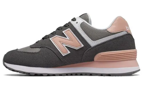 New Balance NB 574 Comfortable Suede, Textile, Synthetic Leather Low top Running Shoes Women's Magnet Gray
