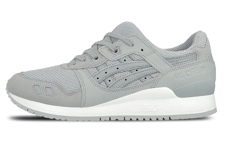 Asics Gel Lyte 3 Abrasion Resistant Low top Running Shoes Unisex Gray White