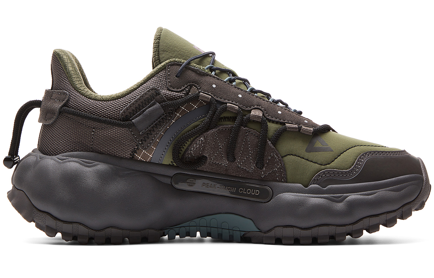 PEAK Running Shoes Men’s Low Top Army Green/Gray