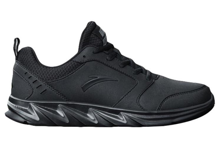 Anta Cushioning Slip Resistant Abrasion Resistant Breathable Lightweight Low top Running Shoes Men’s Black