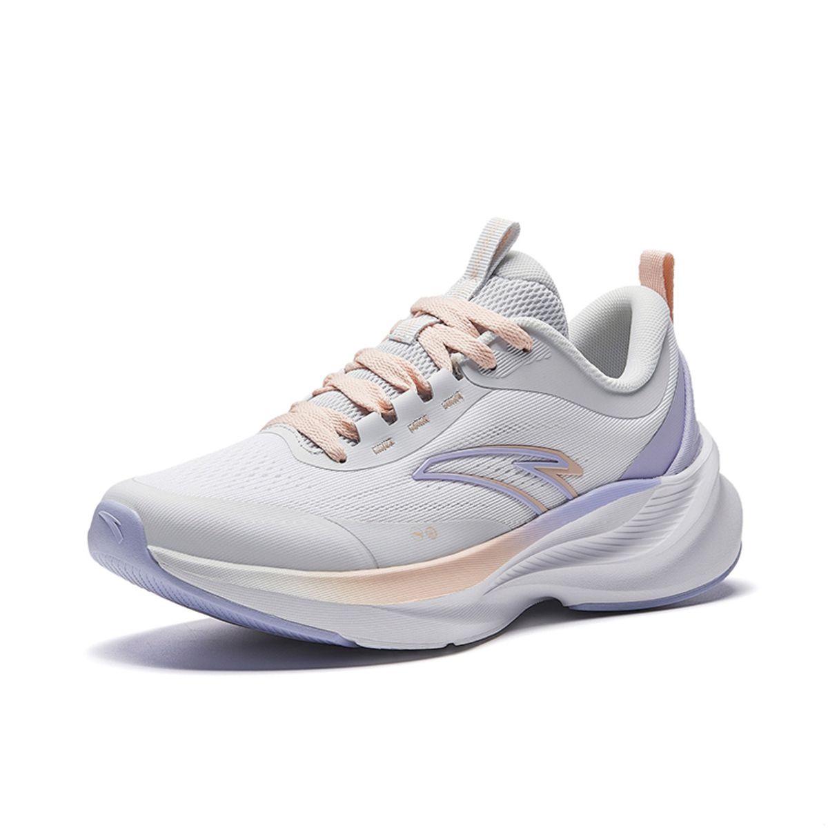 Anta Intercity Cushioning, Wear Resistant Low top Casual Running Shoes Women’s Gray White Purple