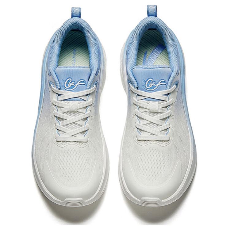 Anta Slip Resistant Abrasion Resistant Low top Running Shoes Women’s White Blue