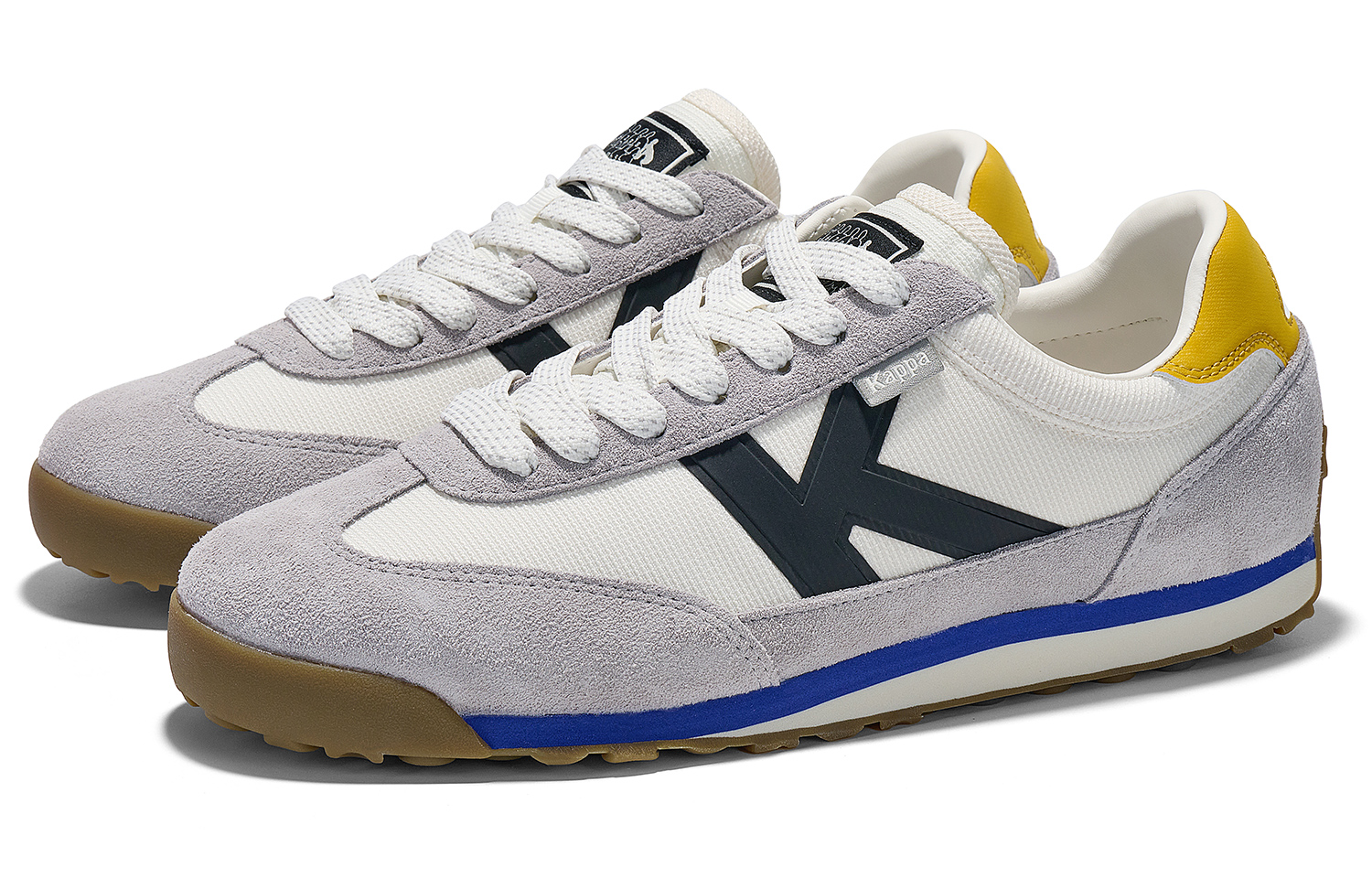Kappa Slip Resistant Abrasion Resistant Low top Running Shoes Unisex Tranquil Gray