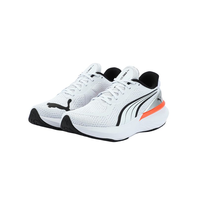 PUMA Sind Cushioning, Wear Resistant Low top Casual Running Shoes Unisex White