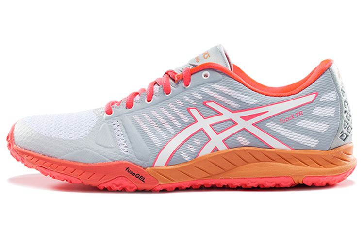 ASICS Fuzex Running Shoes Women's Low Top Gray/Pink