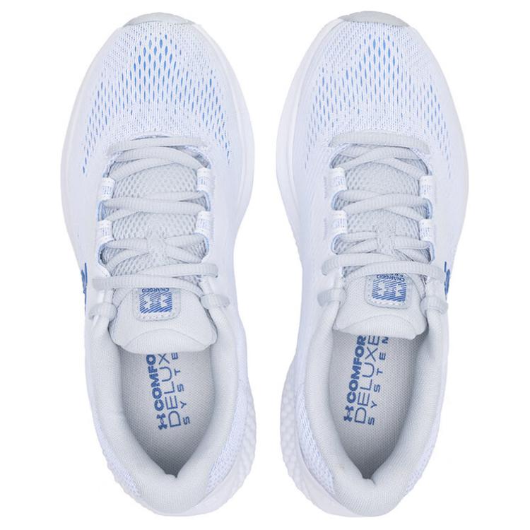 Under Armour Breathable And Lightweight Low top Casual Running Shoes Women’s White Gray