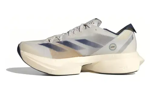 Adidas Adizero Adios Pro 3 comfortable and versatile shock-absorbing and non-slip low-cut carbon plate marathon long-distance running shoes for men and women, white and blue