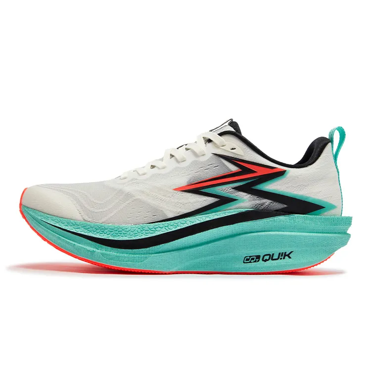 361° Flame 4 MIX Low top Carbon Plate Casual Marathon Training Racing Running Shoes Unisex White Blue