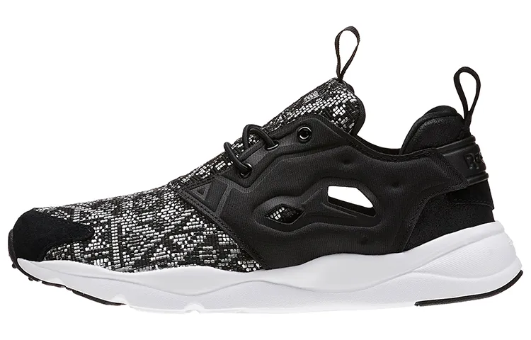 Reebok Furylite Gt Running Shoes Black/White/Grey Women's