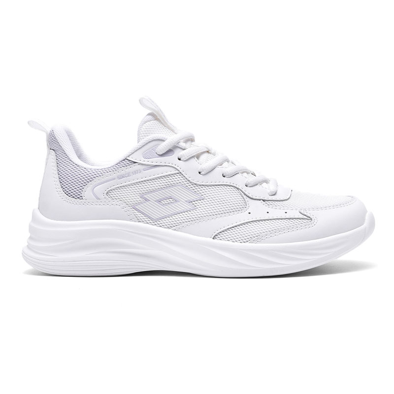 LOTTO Sportlife Cushioning Abrasion Resistant Lightweight Breathable Low top Casual Running Shoes Women’s White Purple