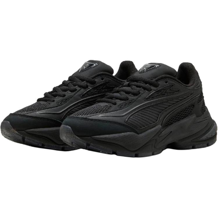 PUMA Abrasion Resistant Low top Running Shoes Unisex Black