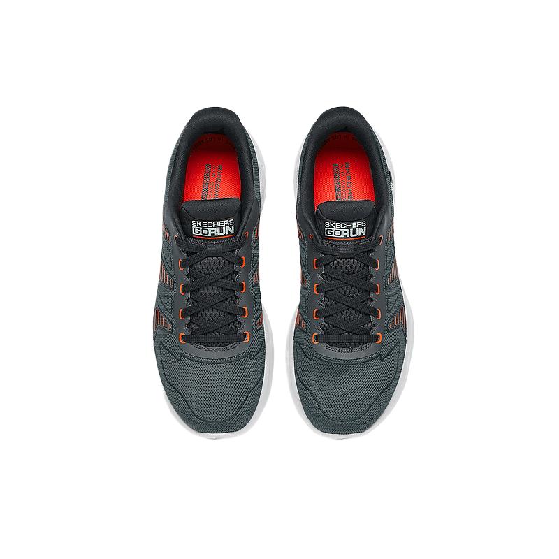 Skechers MEN’S GO Comfortable Low top Running Shoes Men’s Gray Orange