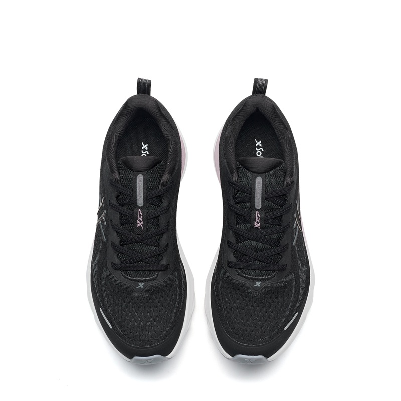 XTEP Cloud Wing 3 Abrasion Resistant Slip Resistant Coverage Low Top Casual Running Shoes Women’s Black