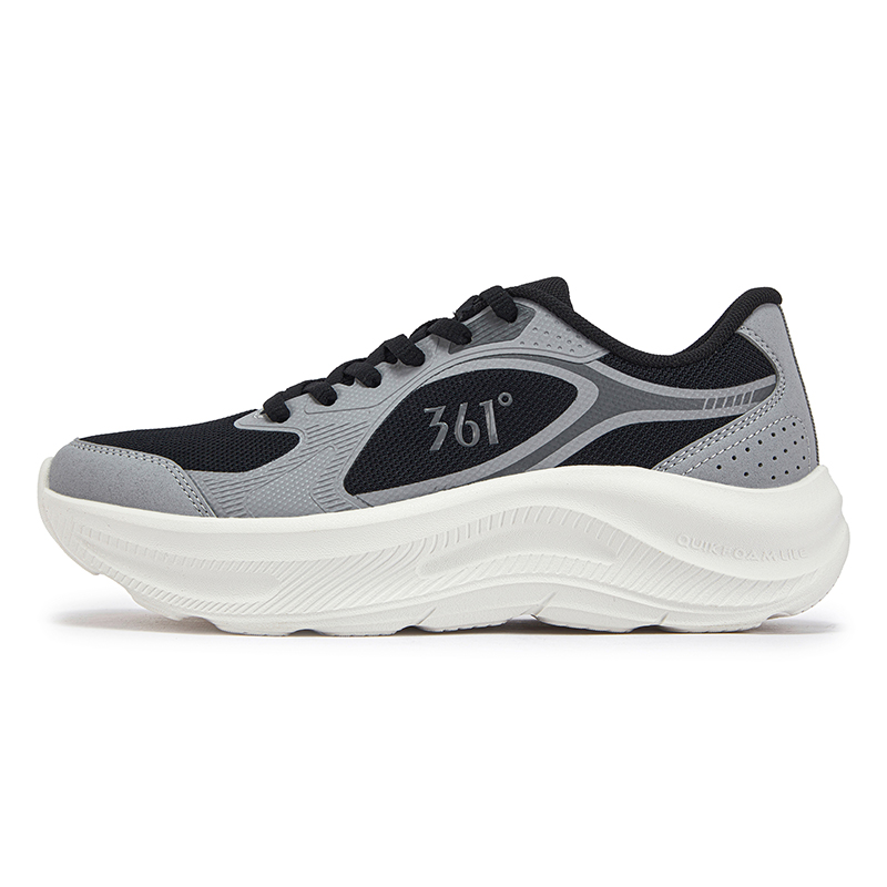 361° Star Leap Cushioning Breathable Rebound Low top Casual Running Shoes Women’s Gray Black