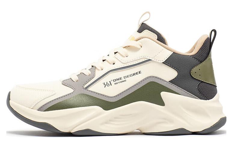 361° Fleece lined Cushioning, Wear Resistant Low top Running Shoes Men’s Beige Gray