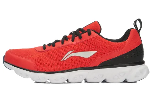 Li Ning Arc 5 Element Cushioning Low top Running Shoes Men's Red Black