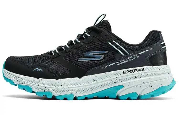 Skechers Abrasion Resistant Breathable Abrasion Resistant Breathable Low top Running Shoes Women's Black White Green